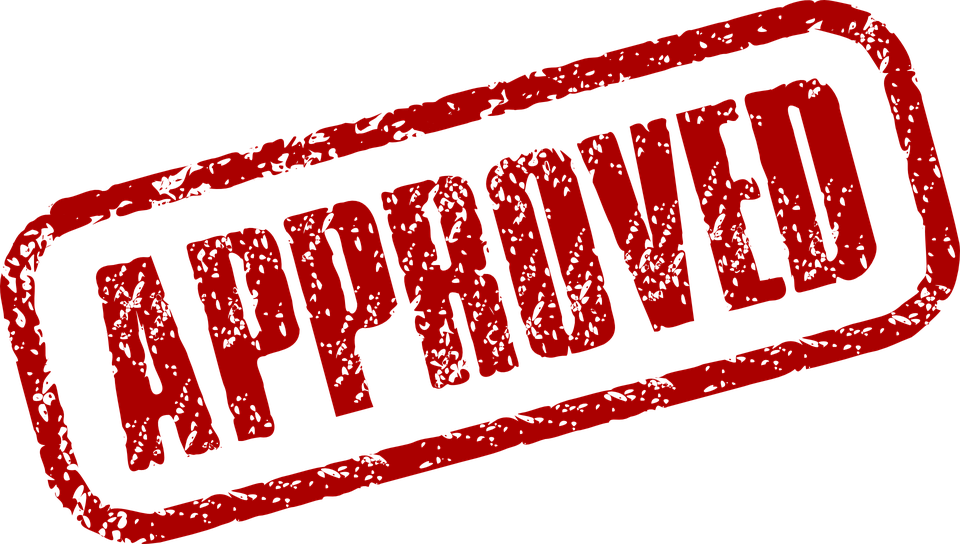 Approval stamp