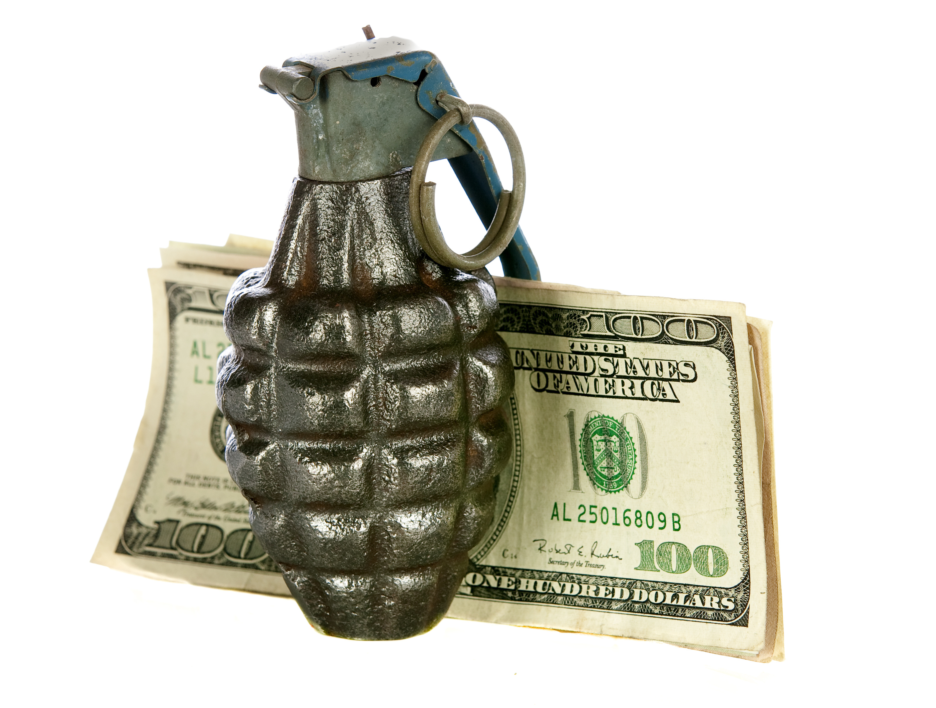 Grenade and money