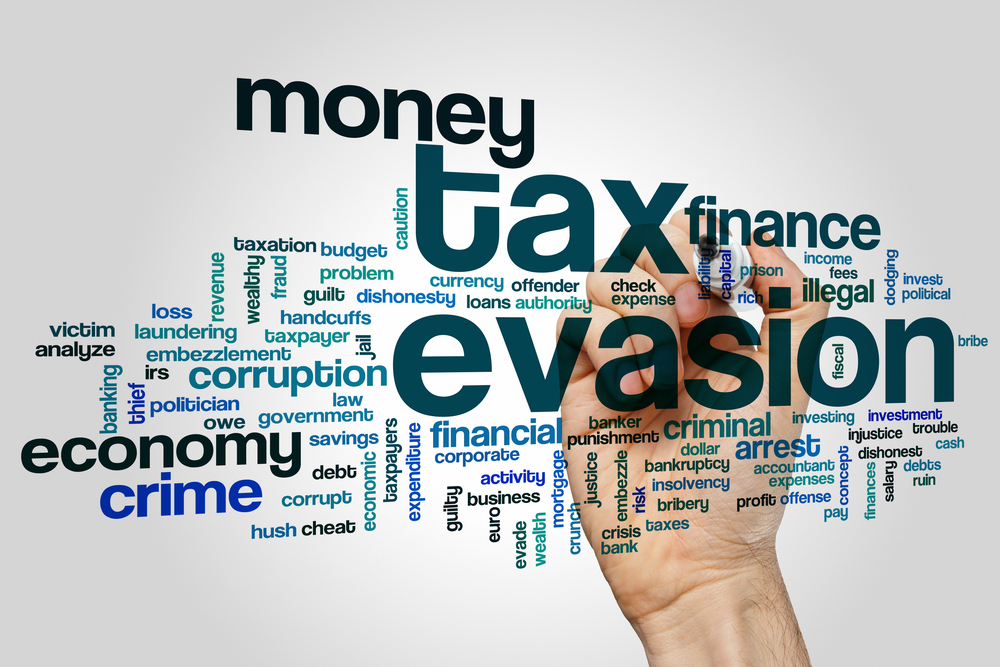 Tax evasion banner