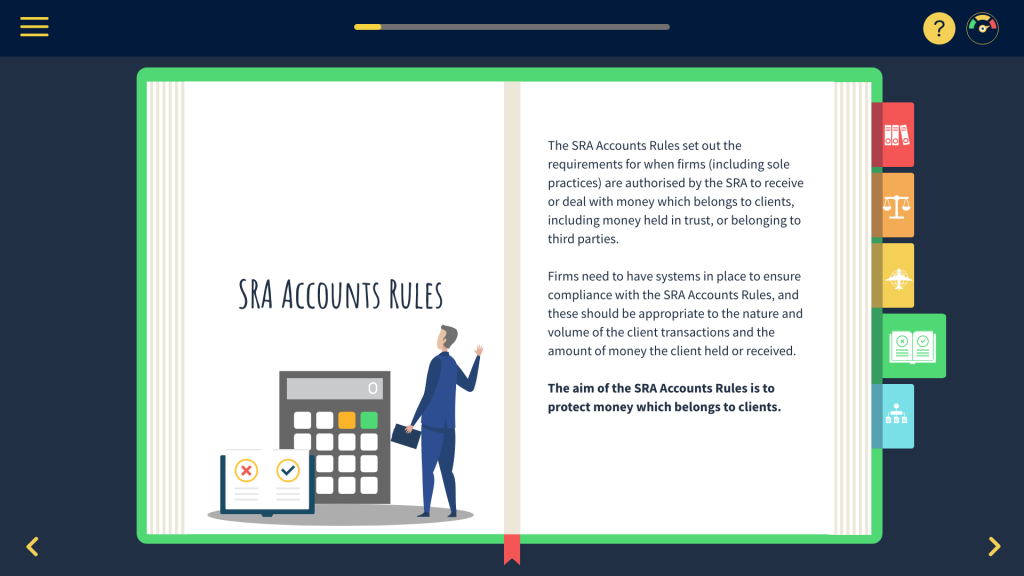 SRA Accounts Rules Advanced screenshot