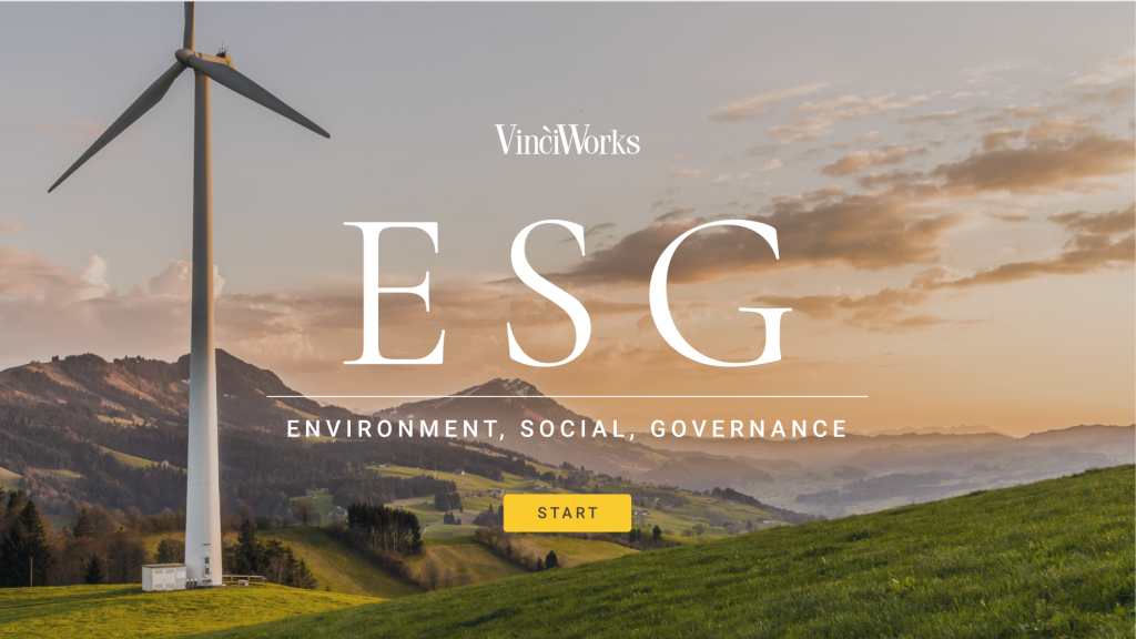 ESG online training screenshot