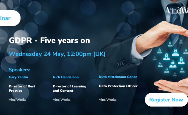 VinciWorks GDPR Webinar - 24 May 2023, 12pm UK