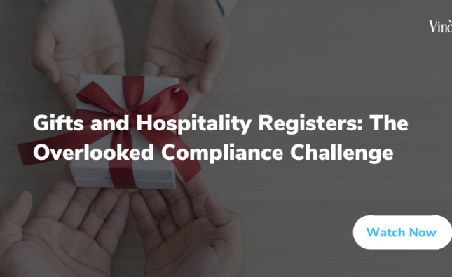 On-demand webinar: Gifts and Hospitality Registers: The Overlooked Compliance Challenge