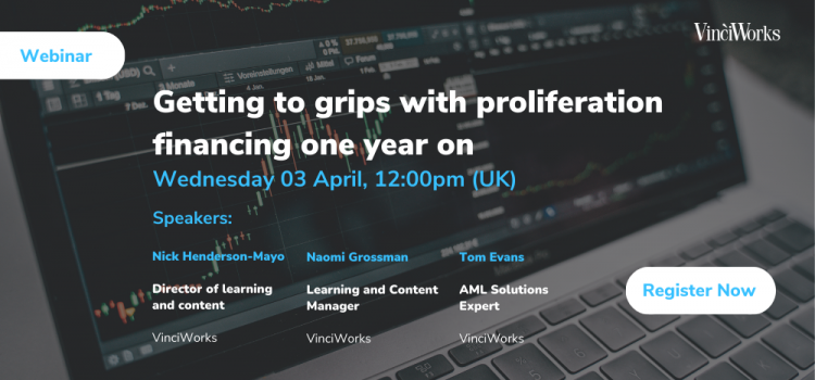 Upcoming webinar: Getting to grips with proliferation financing one year on
