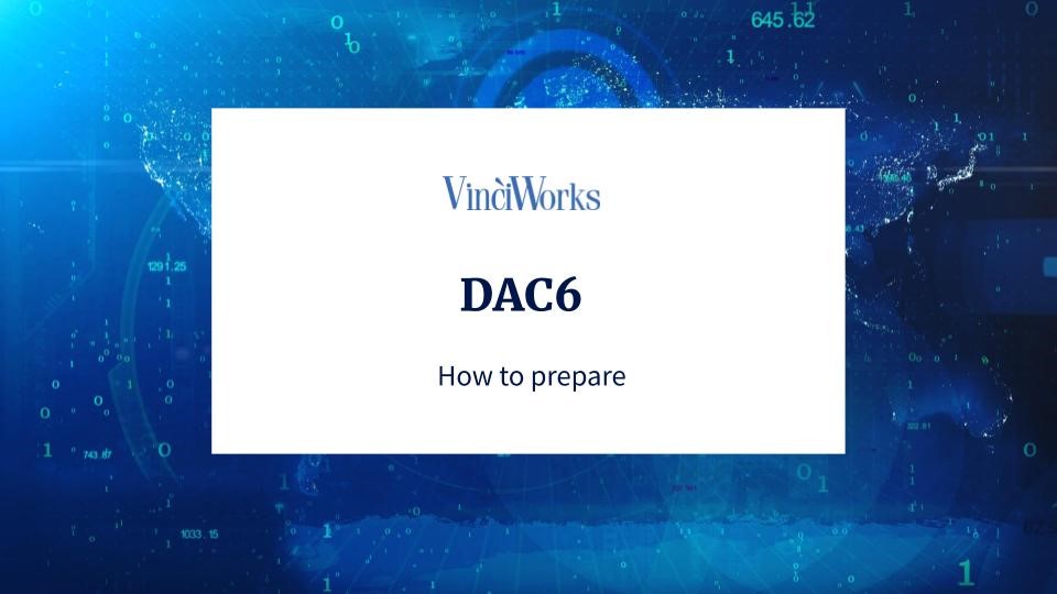 DAC6 webinar