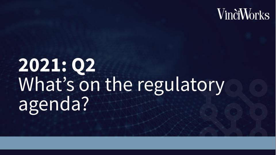 Regulatory Agenda Webinar