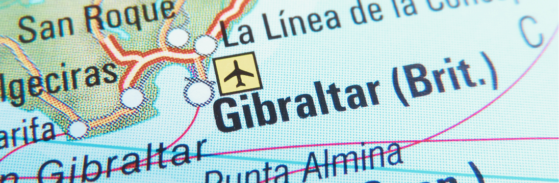 map showing Gibraltar