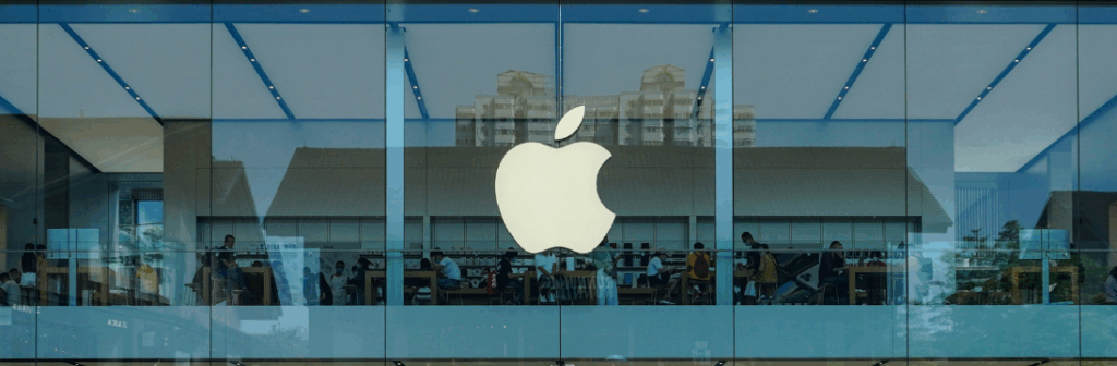 Apple buildong with logo